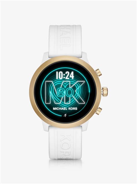 michael kors access mkgo gold-tone and silicone smartwatch|Michael Kors Access Gen 5E MKGO Two.